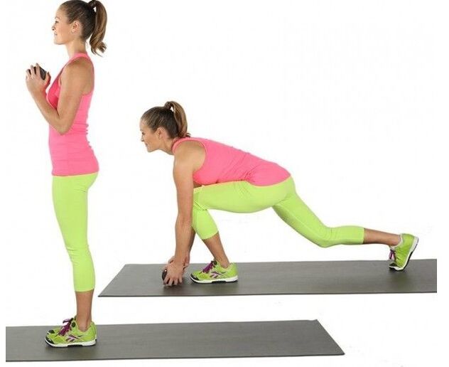 Physical exercises burning fat