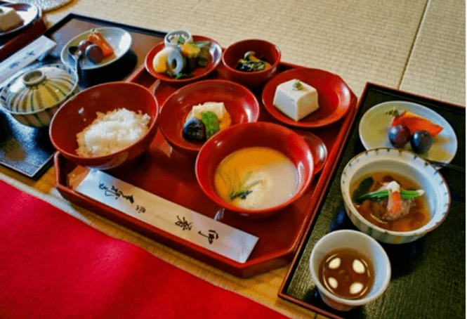 A small portion of a Japanese diet