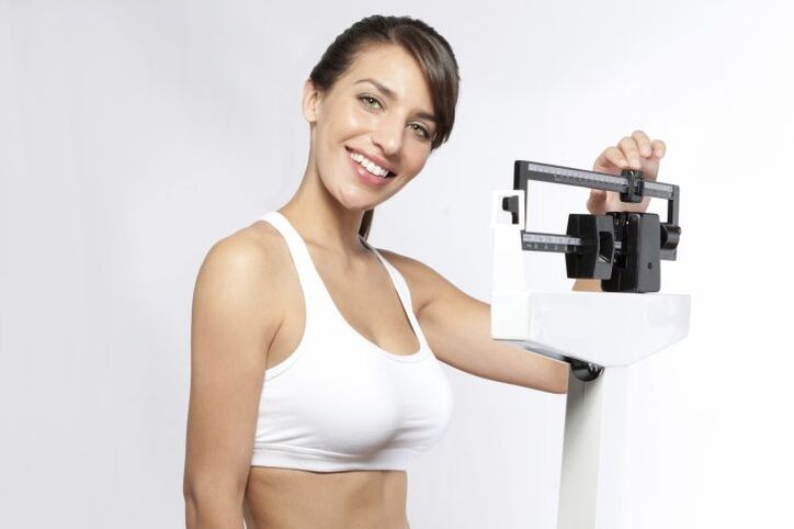 Weight measurement during drinking diet