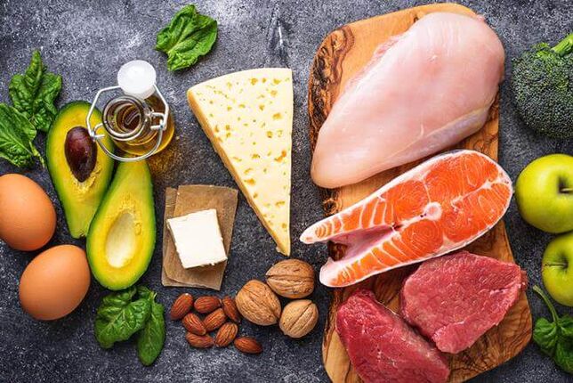 A low-carbohydrate diet consists of fats containing animal and vegetable proteins. 